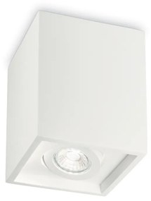 IDEAL LUX OAK gipsz mennynezeti lámpa GU10 foglalattal, max. 35W, 13,5x13,5 cm, fehér 150468