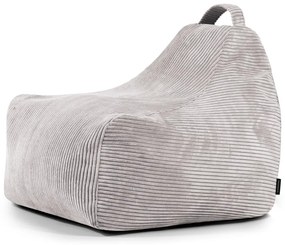 Világosszürke kordbársony gyerek babzsákfotel Game Amuse – SLOWDOWN