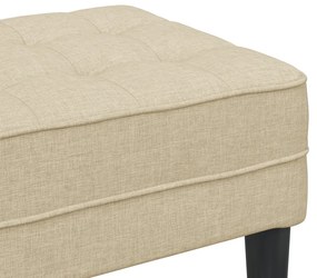 Kárpitozott pad Krém 113x57x39 cm