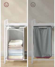 REX mosókosár fehér/szürke