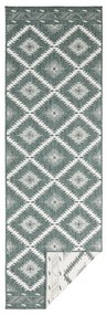 Malibu zöld-krémszínű kültéri szőnyeg, 250 x 80 cm - NORTHRUGS