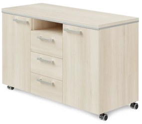 Mobil konténer TopOffice Premium 120 x 50,4 cm, világos akác
