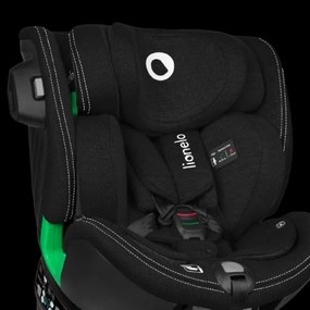 Lionelo HARMONY i-Size 40-150 cm forgatható autósülés alapzattal, fekete