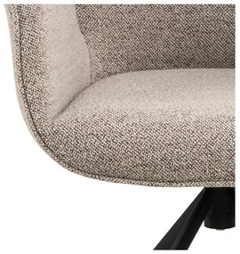 Sötétszürke kárpitozott étkezőfotel Aura – Actona