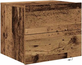 vidaXL Éjjeliszekrény fiókkal Öreg fa 50 x 39 x 41 cm Faanyag