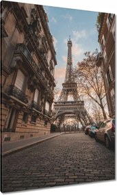 Vászonkép 70x100 Eiffel-torony Párizs utca