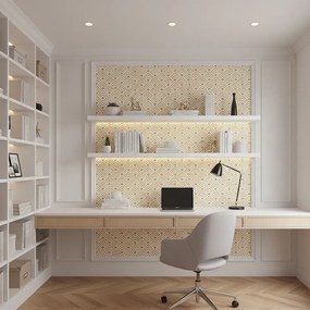 Parato Cristiana Masi Rio Texture fehér-okkersárga geometrikus vlies tapéta – 2051