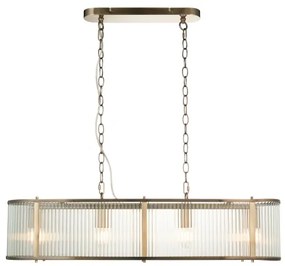 Endon 110945 - Csillár láncon RIDGETON 4xE14/6W/230V réz/átlátszó