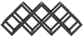 9 Palackos Borállvány 63x16,5x25 cm Porbevonatos Acél