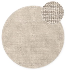 Krémszínű juta kerek szőnyeg ø 200 cm Bouclé Jaipur – Hanse Home
