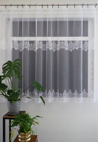 Mg Függöny jacquard 623/936 Fehér 400x160cm kész M szalaggal