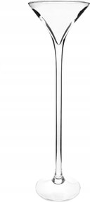 Üveg váza Martini kehely gyertyatartó h60 d15