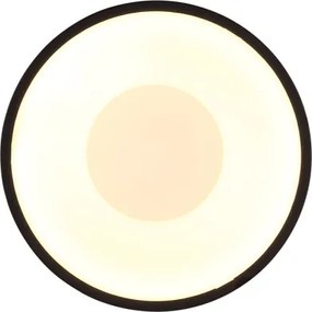 Globo 56964S Mennyezeti lámpa, fém fehér matt, műanyag fekete matt, műanyag fehér, ø: 150mm, M: 75mm, tartozék: LED 12W 230V, 1200lm forrás, 900lm kimenet, 3000K