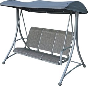 Szürke fém kerti hintaágy Hollywood – Rojaplast