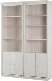 Fehér borovi fenyő könyvespolc 148x223 cm Anita – Støraa