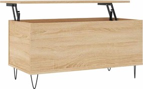 vidaXL sonoma tölgy színű szerelt fa dohányzóasztal 90x44,5x45 cm
