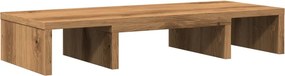 vidaXL kézműves tölgy szerelt fa állítható monitorállvány 60x24x10,5cm