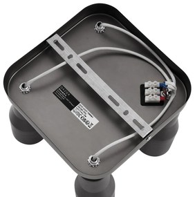 Modern mennyezeti spotlámpa GU10, 50 mm-es négyzet alakú, 4 fényforrásos - Stanley