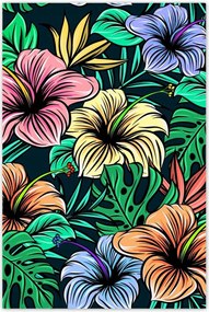 Poszter 60x90 Monstera Zöld levél