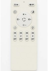 Dimmelhető LED mennyezeti lámpatest LED/45W/230V 3000-6500K fekete + távirányító