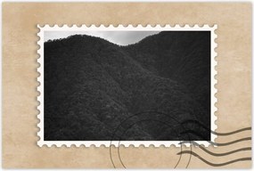 Poszterek 90x60 Kilátás hegy nap erdő