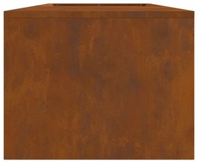 Tűzrakó Barna 160 x 45 x 35 cm időjárásálló acél
