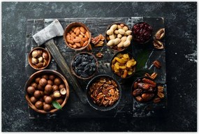 Poszterek 120x80 Szárított dió és péksütemény