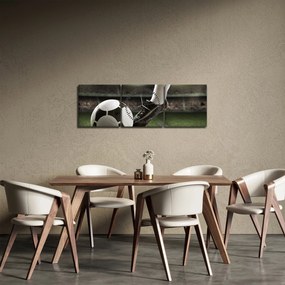 Kép - Futball labda (órával) (90x30 cm)