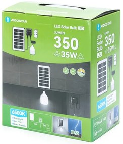 Aigostar - LED Napelemes csillár LED/35W/12V 3000 mAh 6500K átm. 10 cm