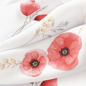 Goldea ovális teflonos terítő - pipacsok 120 x 160 cm