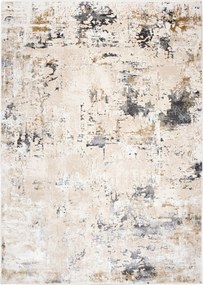 Hera Szőnyeg 140x200 Stílusos Modern Divatos Fényes Bézs krém szürke w26