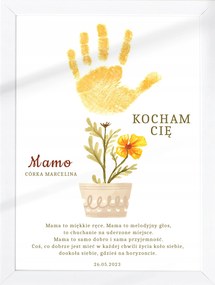 Poszter Kézlenyomat Anyák Napja Ajándék Anyának