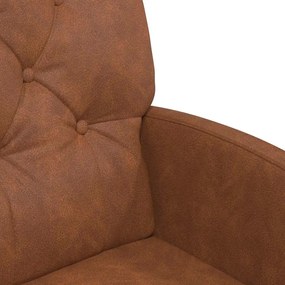 Kerekes Étkező Székek 2 pcs Barna 58 x 67 x 97 cm Műbőr