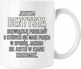 Büszke fogorvos bögre Pl Fehér 330ml