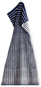 Fehér-kék frottír bambuszkeverék törölköző 50x100 cm Nuance – JUNA