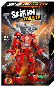 Építőkészlet SKIBIDI TOILET XXL 494 db - Furious Titan 28,5 cm