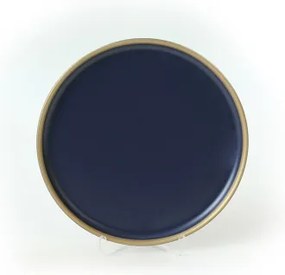 24 darabos étkészlet kék/arany/kerámia