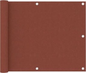 vidaXL terrakotta oxford-szövet erkélyparaván 75 x 300 cm