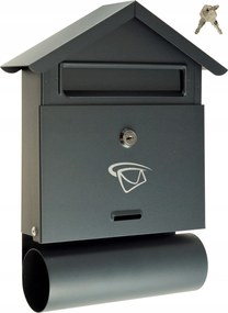 Postaláda Házikó Formátum B6 Nagy Grafit