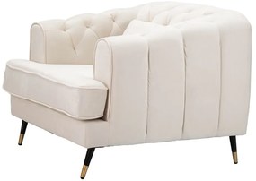 Krémszínű fotel Praga – Mauro Ferretti