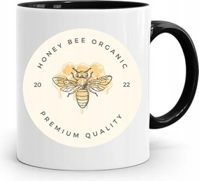 Fekete Bögre Méhészeknek Honey Bee Organic fényképes nyomtatással