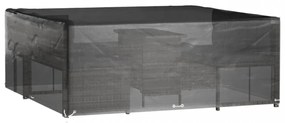 2 db négyzet alakú kerti bútorhuzat 16 fűzőlyukkal 250x250x90cm