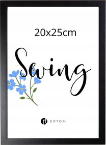 Képkeret 20x25 fekete modern Mdf