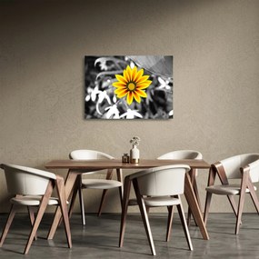 Sárga virágok képe (üvegen) (70x50 cm)