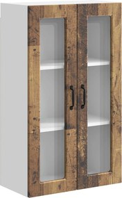 vidaXL Konyhaszekrény polcokkal Öreg fa 60 x 31 x 100 cm Faanyag