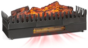 Kamini FXL, elektromos kandalló, kandallóbetét, 1000/2000 W, 2 W LED, fekete