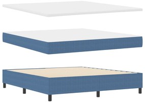 Box Spring Ágy matraccal Kék Super King Velúr Szövet