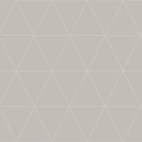 Ezüst Színű Flizelin Tapéta Háromszögek Rombusz Vonalak