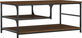 vidaXL barna tölgyszínű szerelt fa dohányzóasztal 90 x 49 x 40 cm
