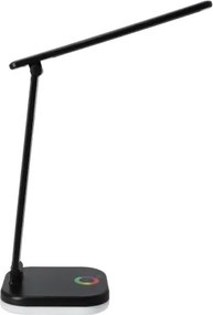 LED RGBW dimmelhető asztali lámpa vezeték nélküli töltéssel LED/7W/5V USB fekete